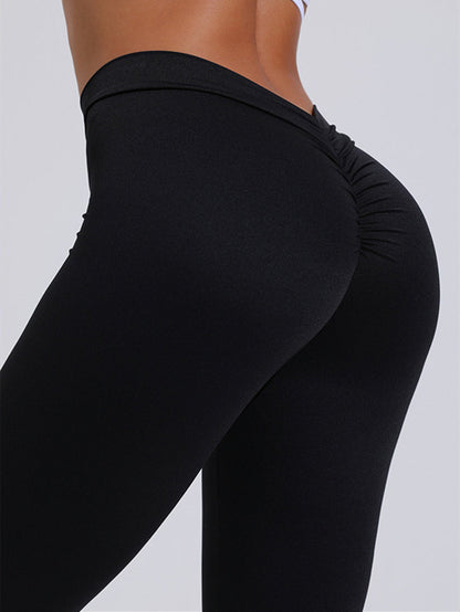 BUYCO Female Deep-V Ruched Back Leggings