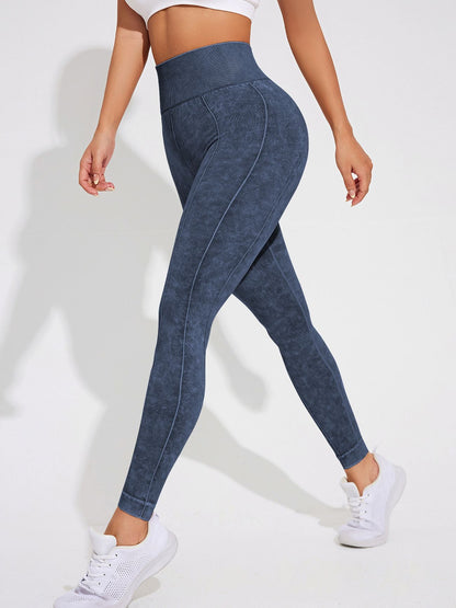 BUYCO Female Denim Elastic Tight Hip-lift Quick Dry Leggings