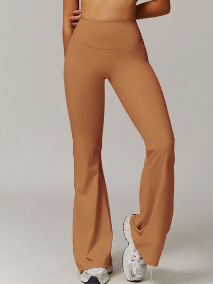 BUYCO Female Solid Color Flare High-rise Leggings