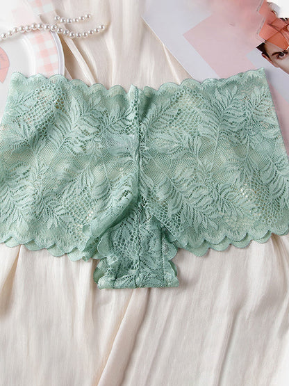 BUYCO Female Fitted Solid Color Lace Panties