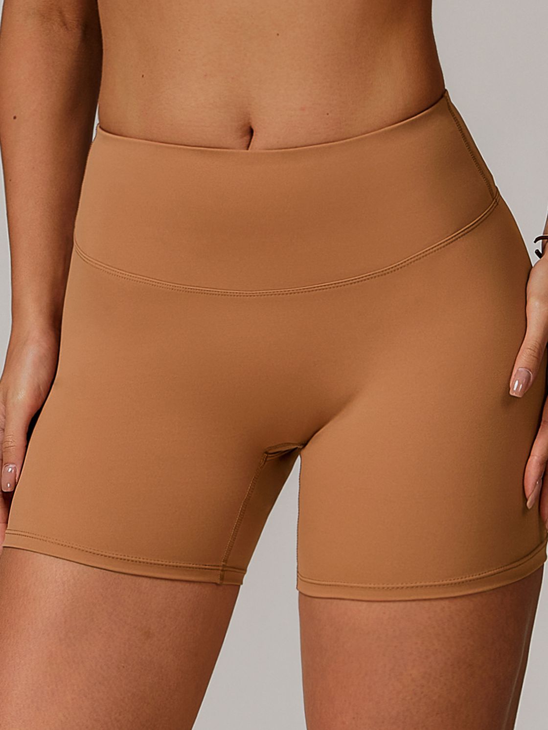 BUYCO Female Solid Color Push Up Design Fit Shorts