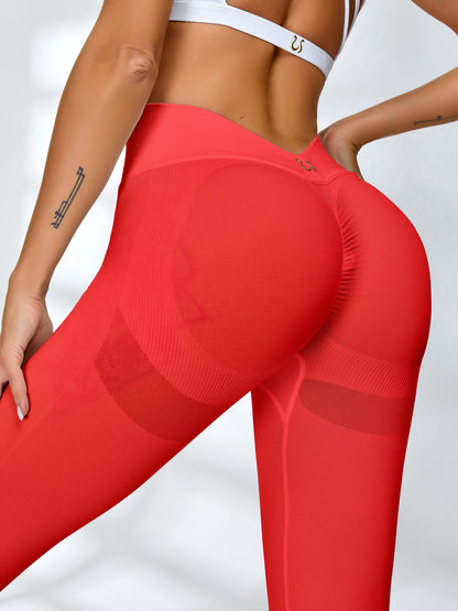 BUYCO Female Fitted Deep V Back Ruched Back Leggings
