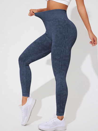 BUYCO Female Denim Elastic Tight Hip-lift Quick Dry Leggings