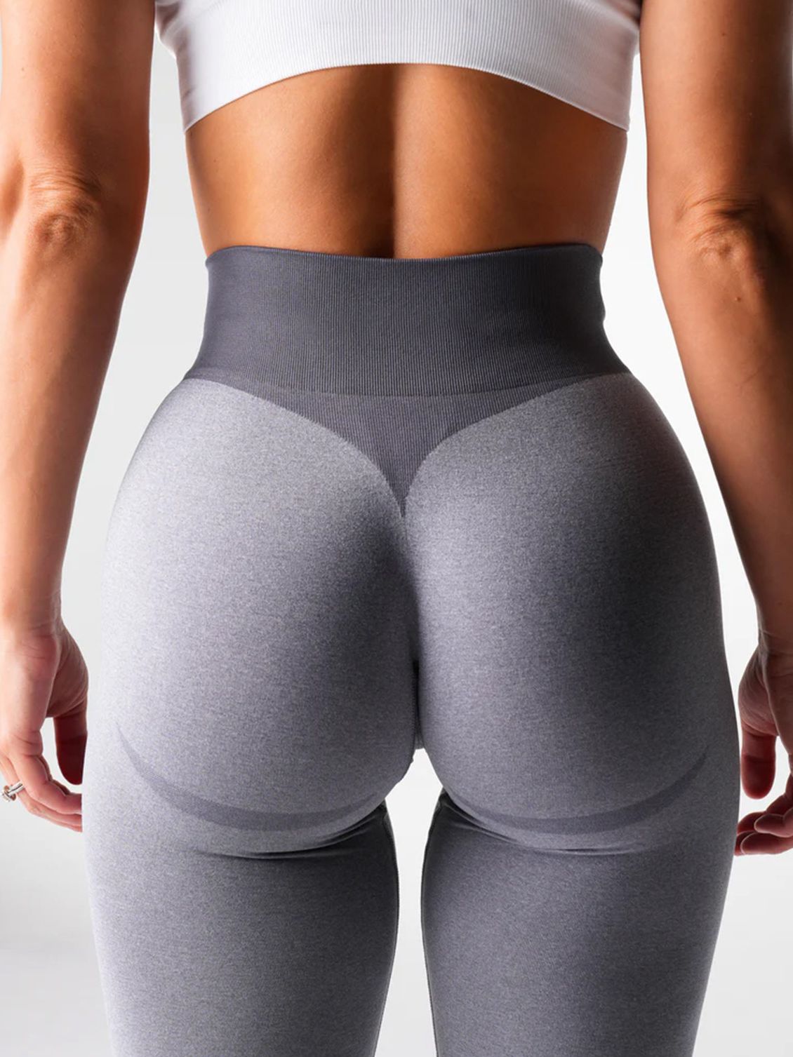 BUYCO Female Corset Contrast Color Elastic Tight Quick Dry Hip-lift Leggings