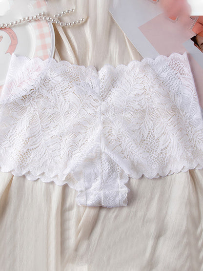 BUYCO Female Fitted Solid Color Lace Panties
