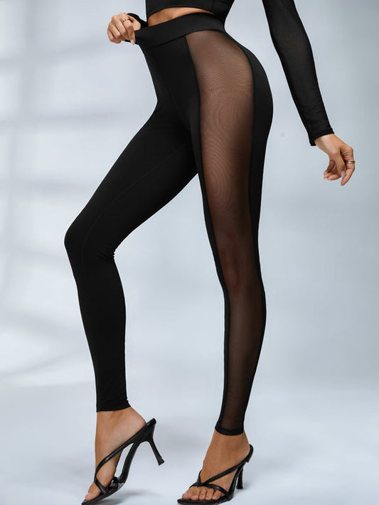BUYCO Female Fitted Sheer Mesh Seamless Leggings