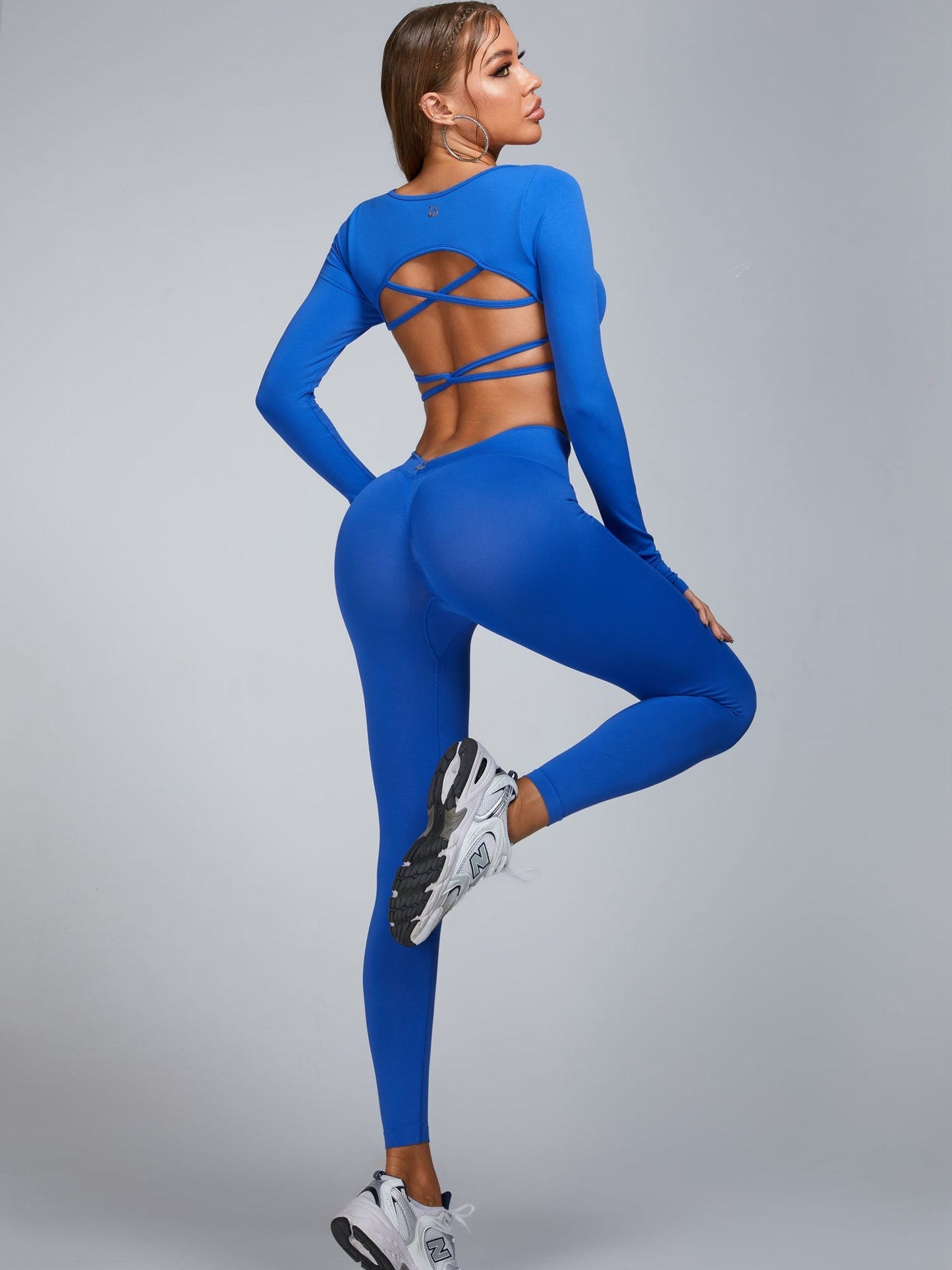 BUYCO Female Cross Back Thumbhole Long Sleeves