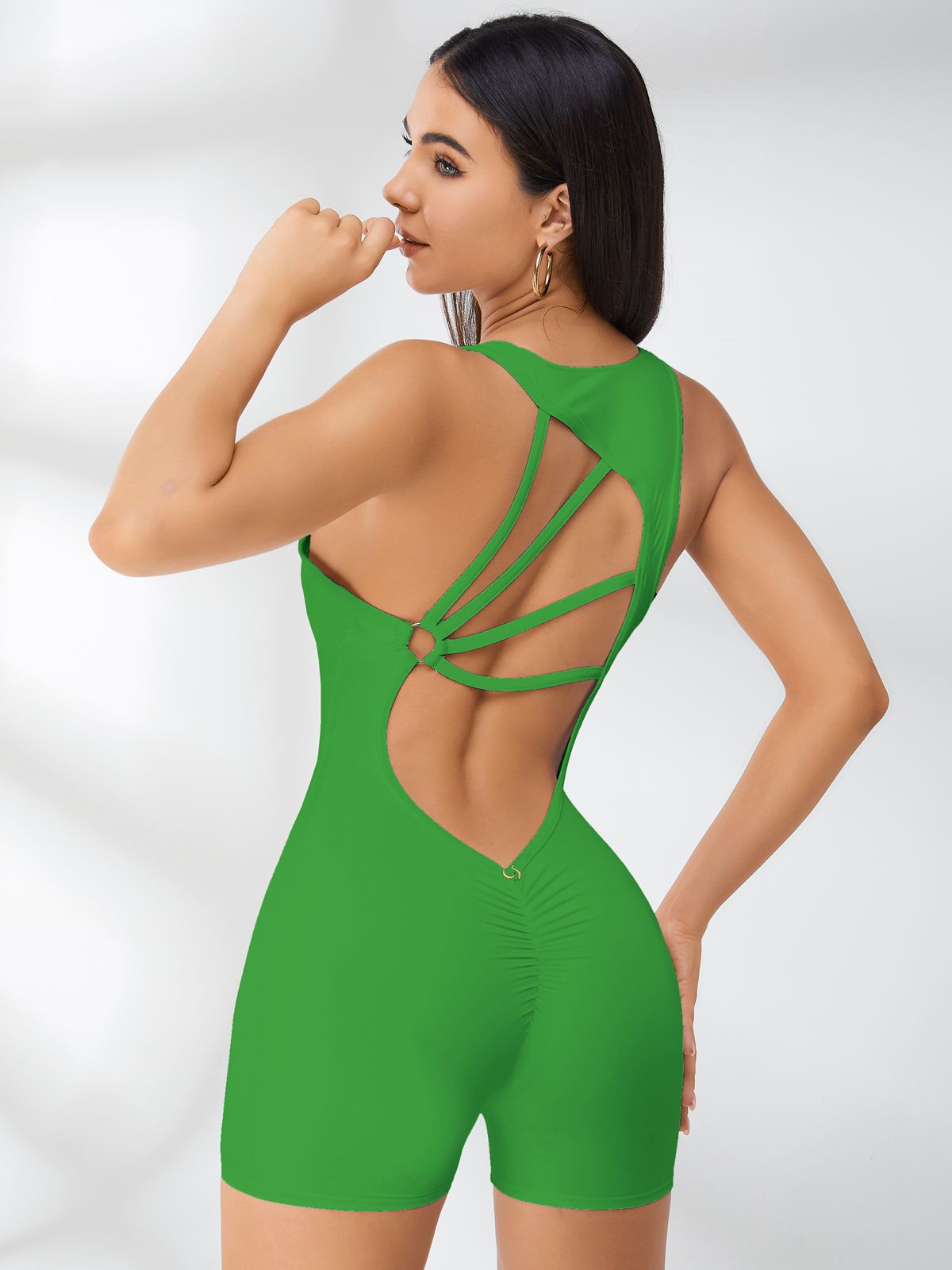BUYCO Female Hollow Out Beauty Back Romper
