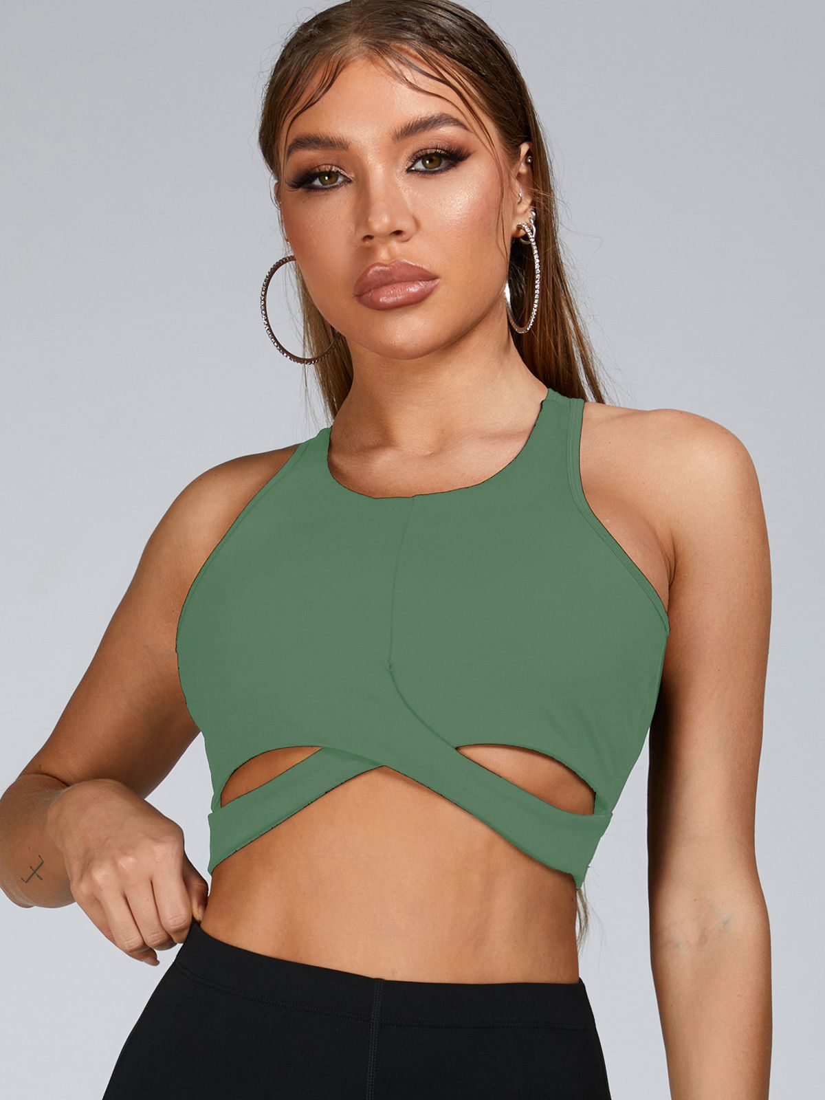BUYCO Female Cutout Backless Sports Bras