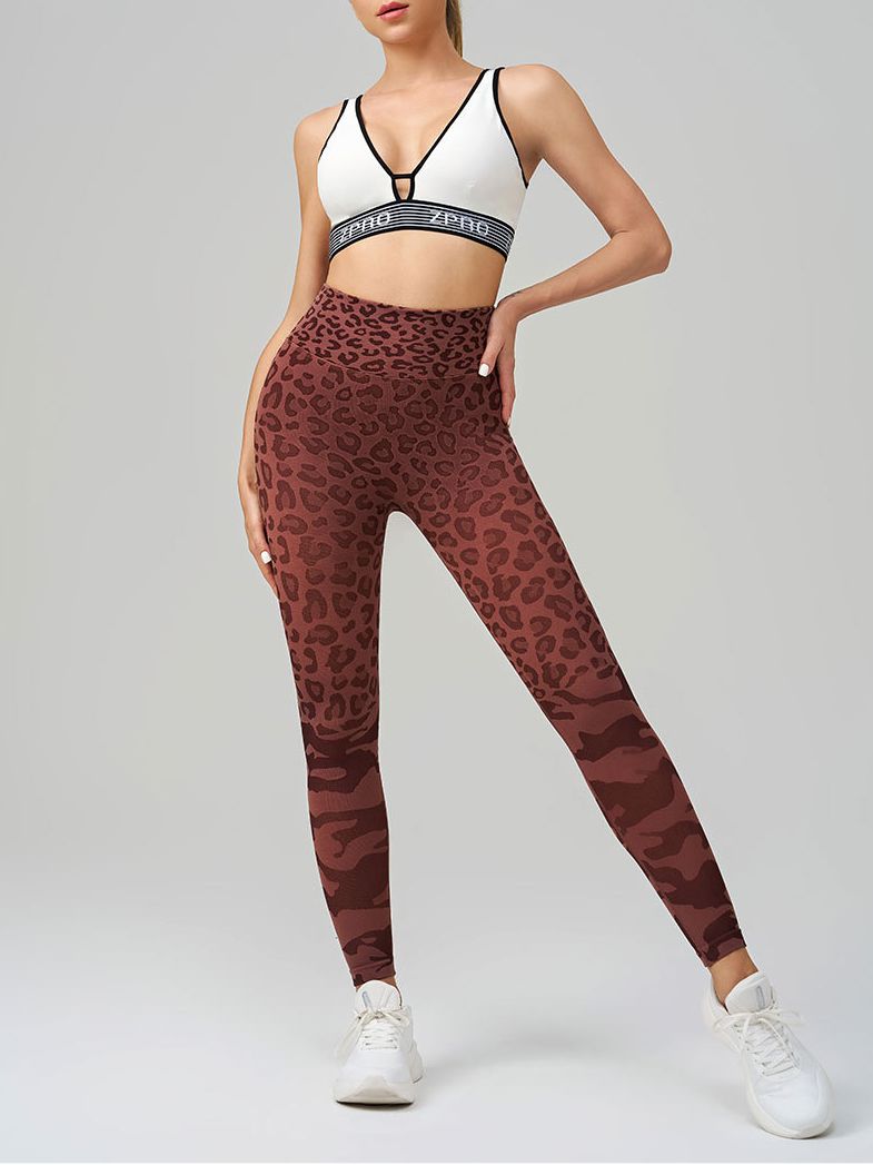 BUYCO Female Leopard Print Elastic Tight Push Up Design Leggings