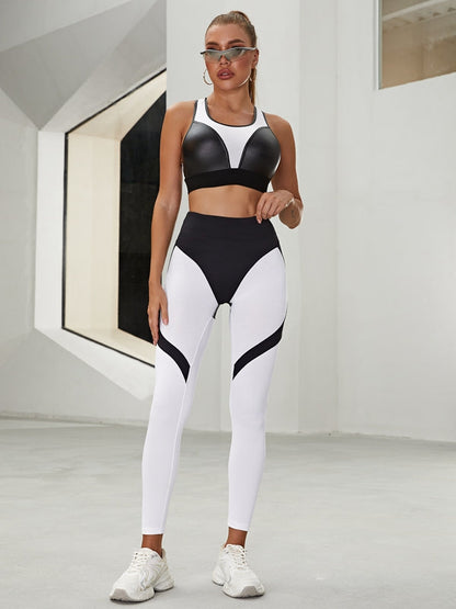 BUYCO Female Extra Fitted Push-Up Contrast Color Fly-Eye Fit Leggings