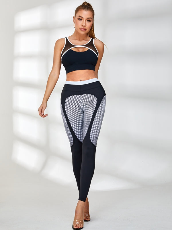 BUYCO Female Pop Style Contrast Color Leggings
