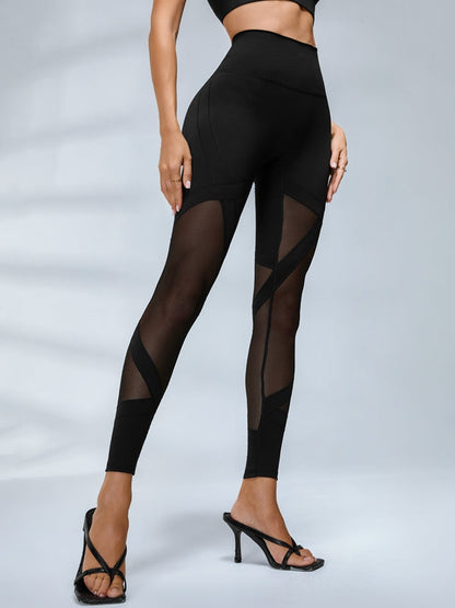 BUYCO Female Fitted Sheer Mesh Hip-lift Tracksuit