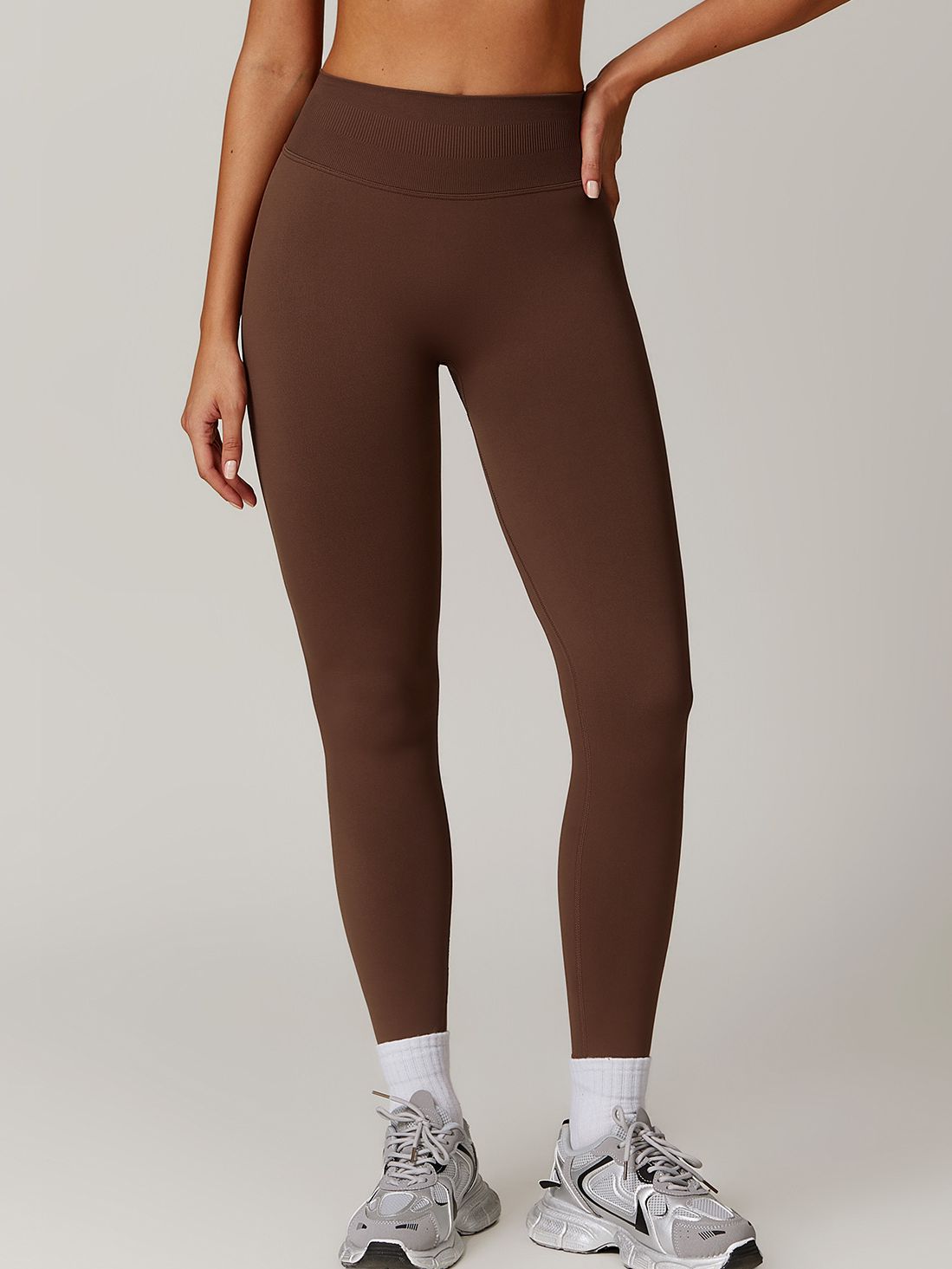BUYCO Female Seamless Ruched Back High-waisted Fit Leggings