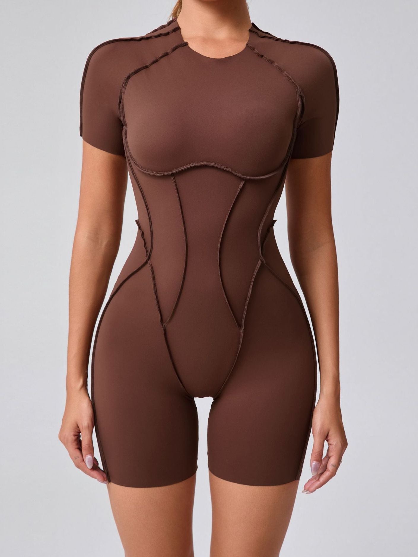 BUYCO Female Heart Backless Romper