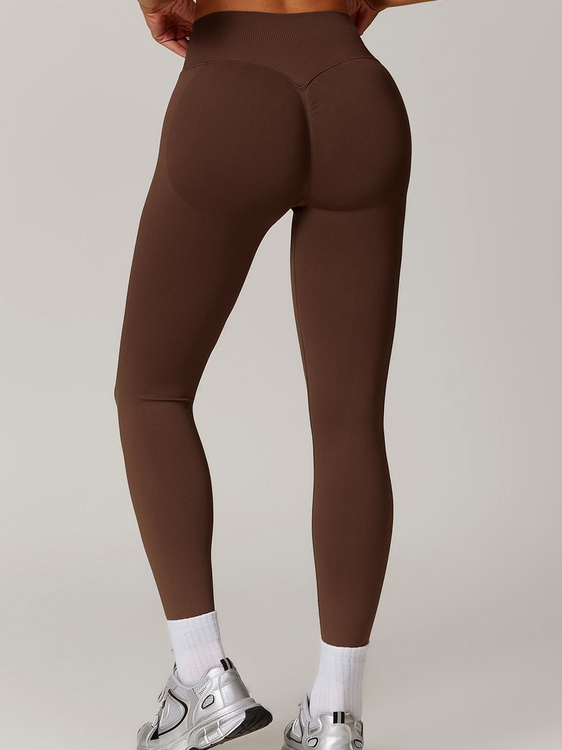 BUYCO Female Seamless Ruched Back High-waisted Fit Leggings