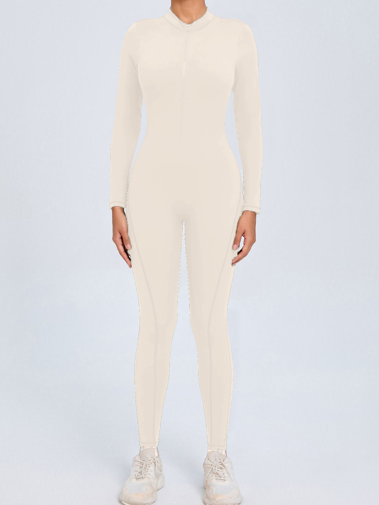 BUYCO Female Backless Zipper Hollow Out Ruched Back Jumpsuit