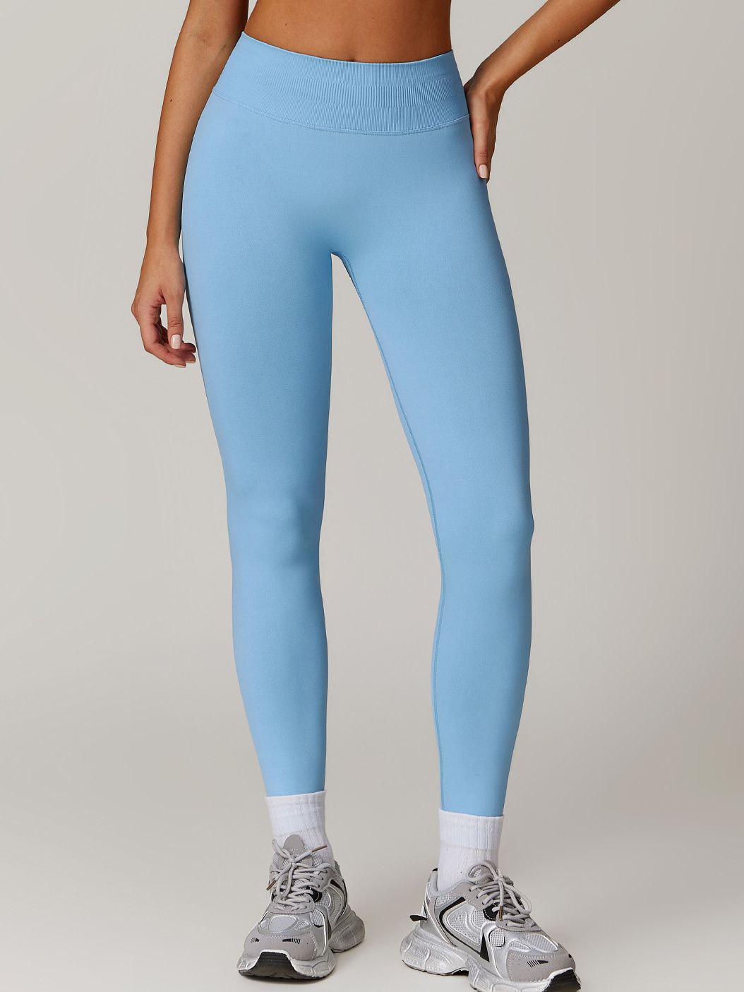 BUYCO Female Seamless Ruched Back High-waisted Fit Leggings