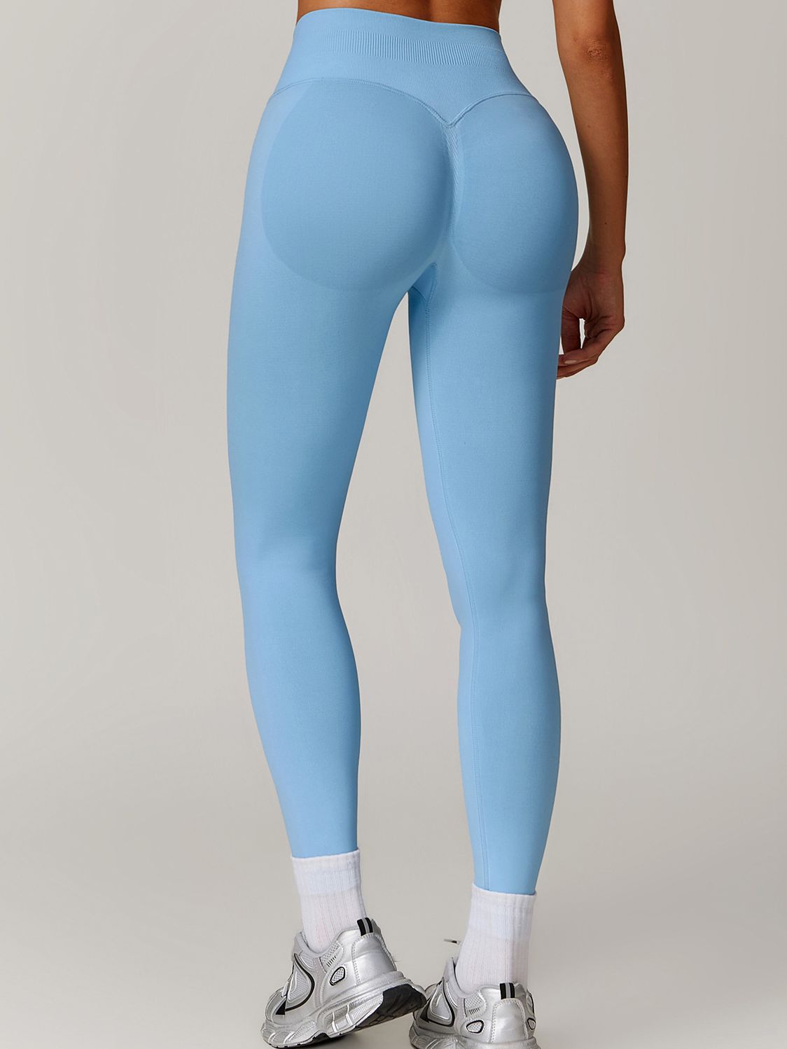 BUYCO Female Seamless Ruched Back High-waisted Fit Leggings