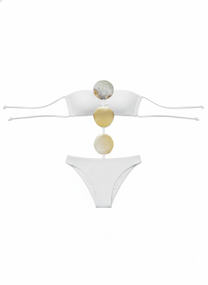 BUYCO Female Fitted Metal Backless One Piece