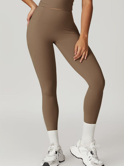 BUYCO Female High-waisted Hip-lift Quick Dry Elastic Tight Ruched Back Leggings