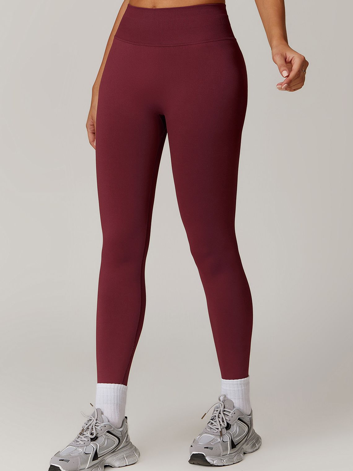 BUYCO Female Seamless Ruched Back High-waisted Fit Leggings