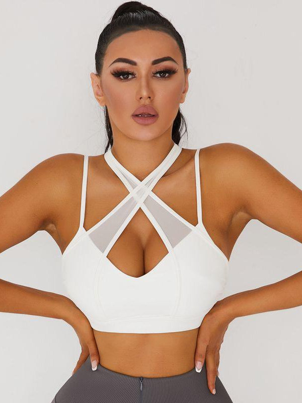 BUYCO Female Corset High Waist Hip Lift Criss Cross Sportswear