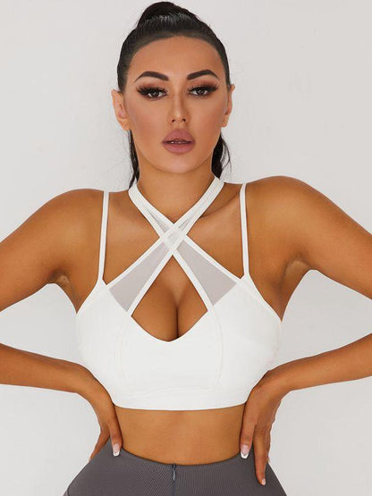 BUYCO Female Corset High Waist Hip Lift Criss Cross Sportswear