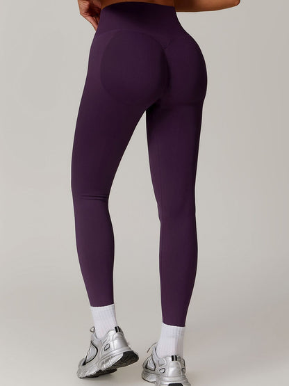 BUYCO Female Seamless Ruched Back High-waisted Fit Leggings