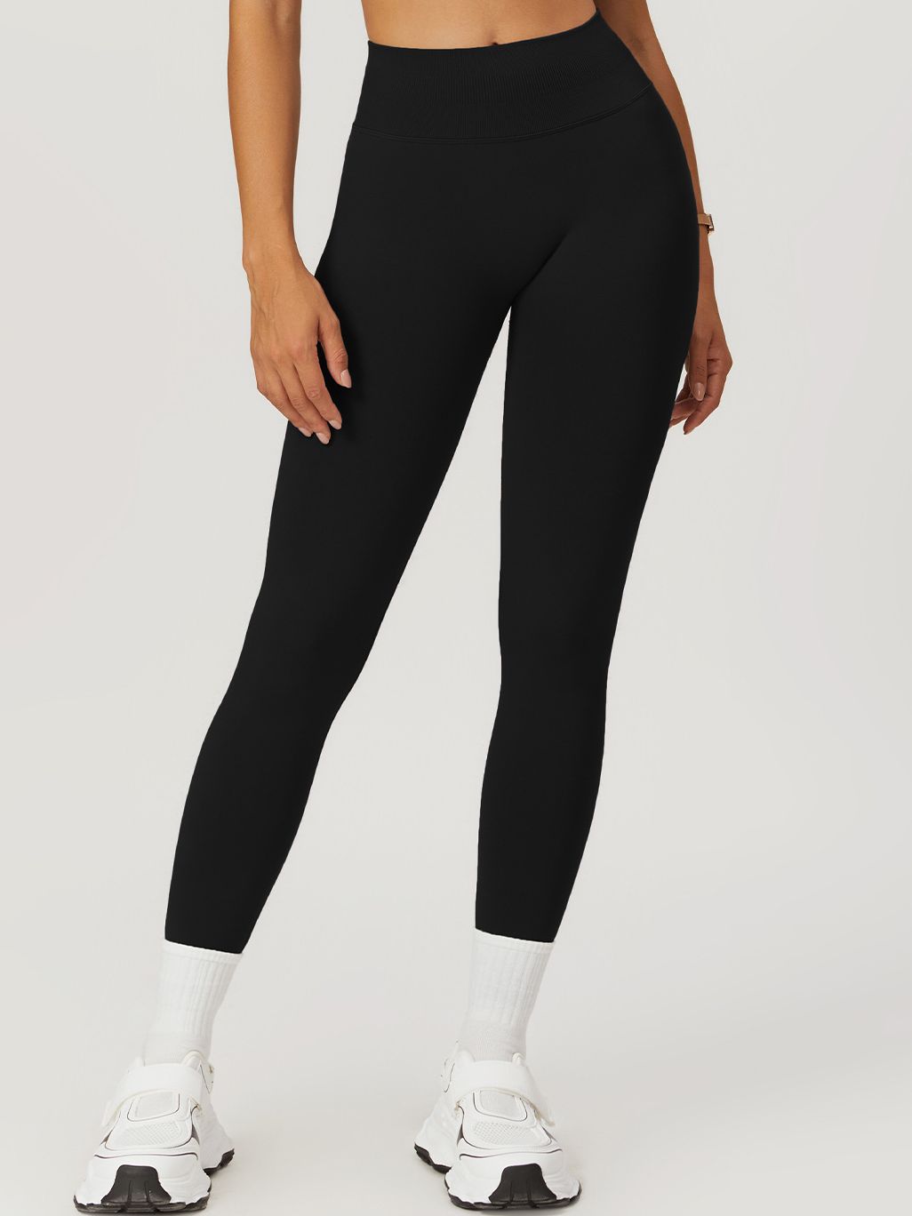 BUYCO Female Seamless Ruched Back High-waisted Fit Leggings