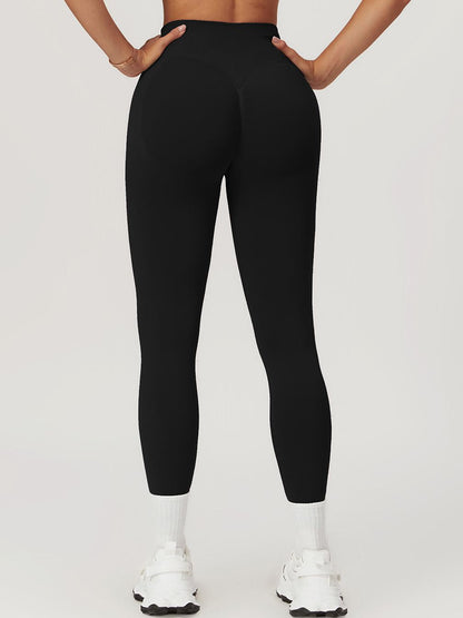 BUYCO Female Seamless Ruched Back High-waisted Fit Leggings