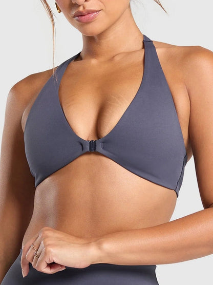 BUYCO Female Halter Backless Sports Bras