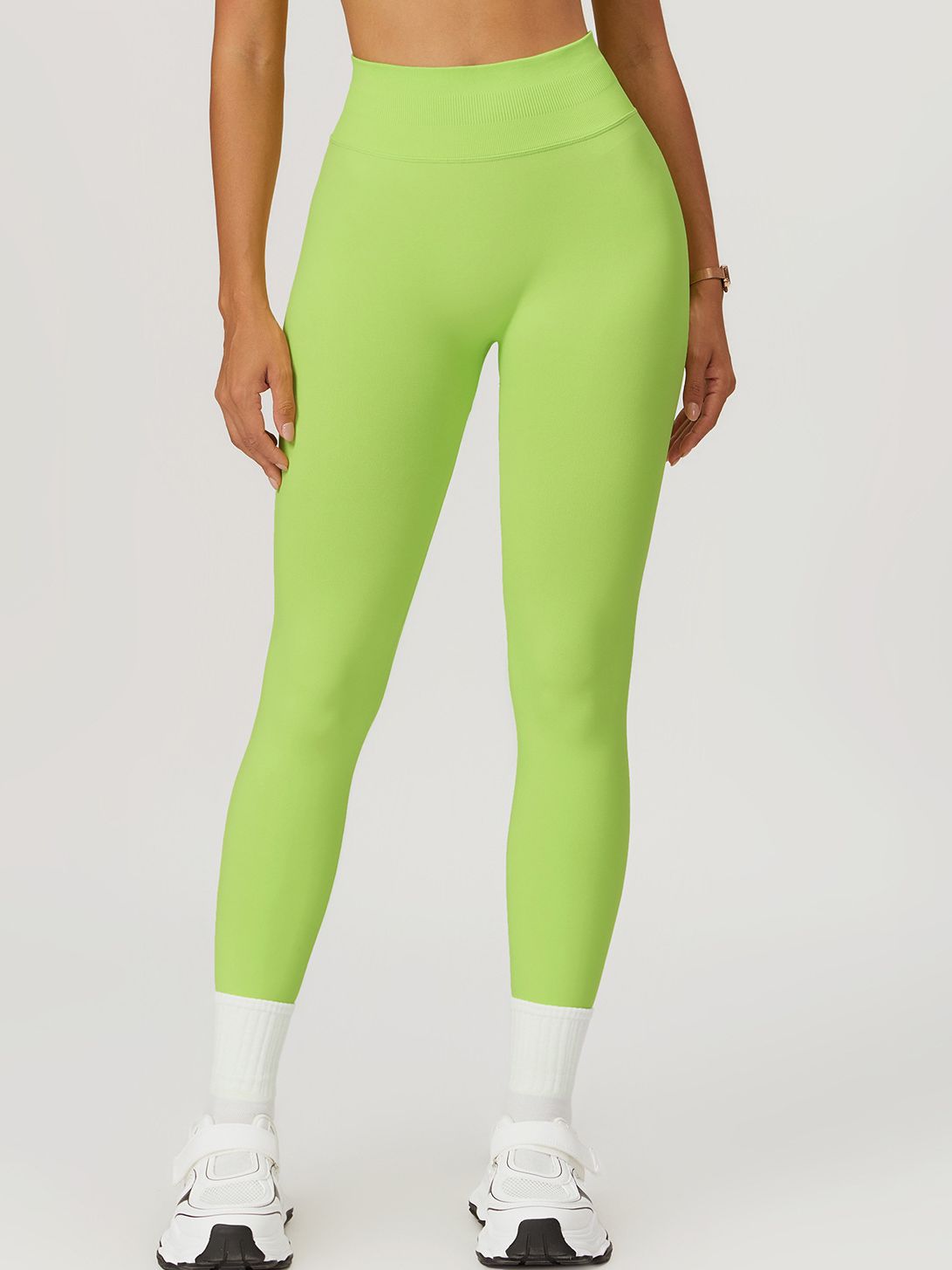 BUYCO Female Seamless Ruched Back High-waisted Fit Leggings