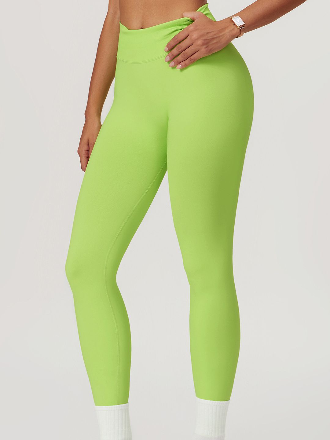 BUYCO Female Seamless Ruched Back High-waisted Fit Leggings