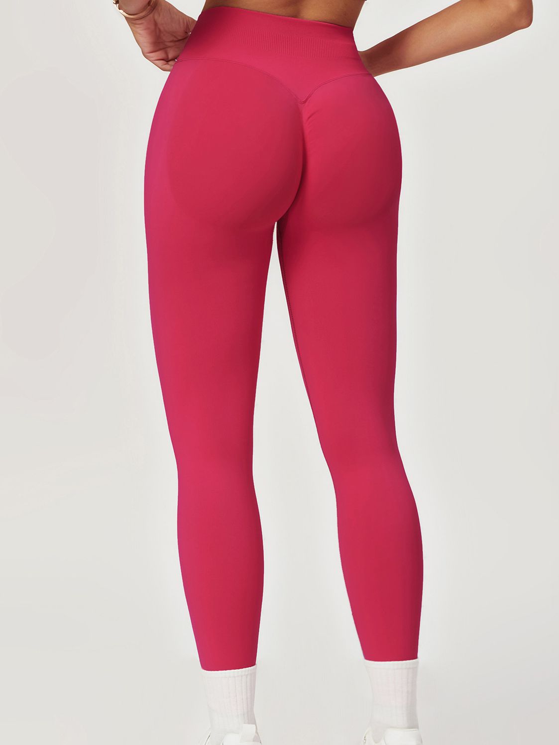 BUYCO Female Seamless Ruched Back High-waisted Fit Leggings
