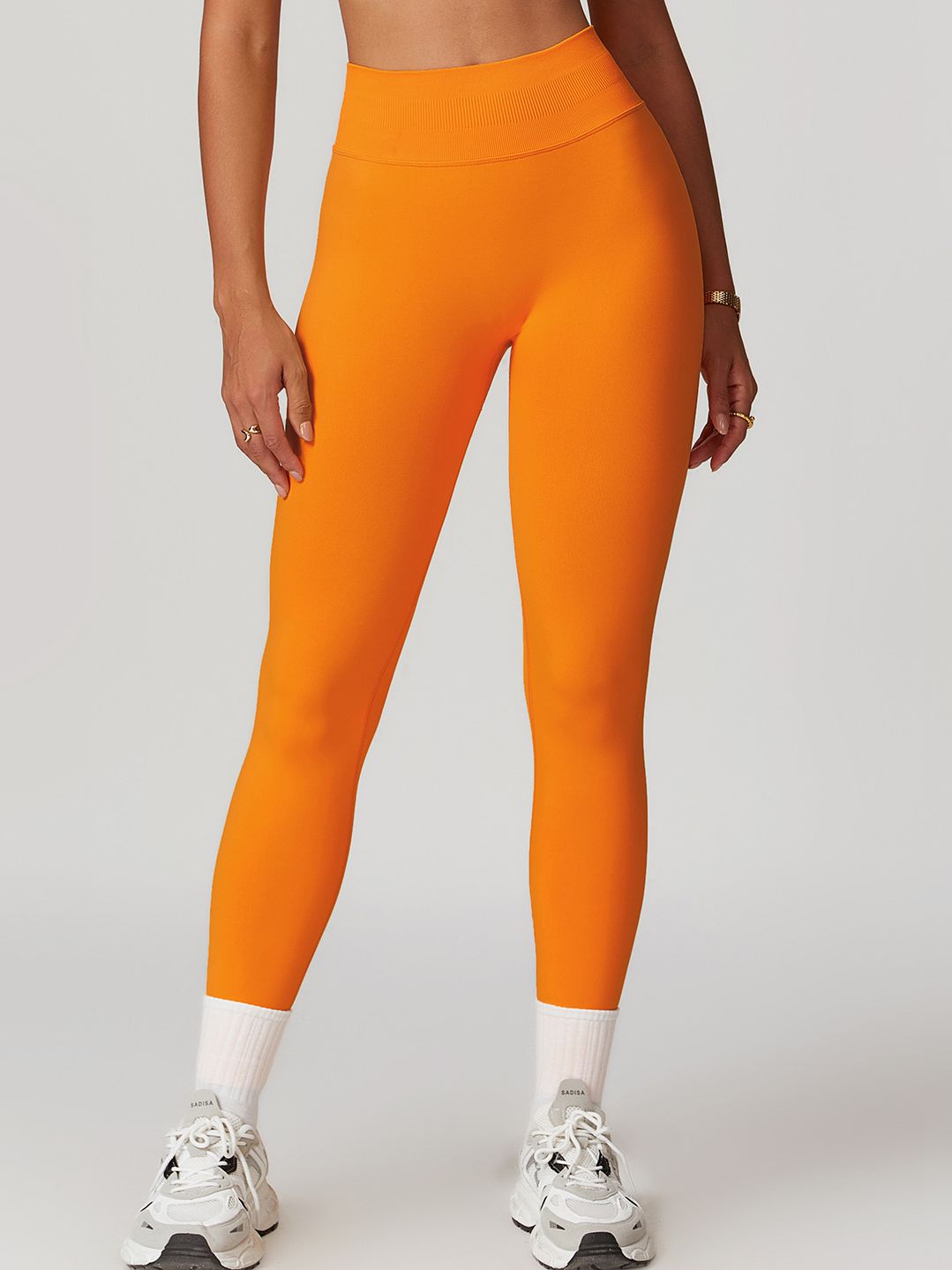 BUYCO Female Seamless Ruched Back High-waisted Fit Leggings