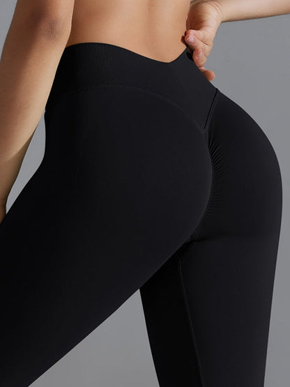 BUYCO Female Seamless Ruched Back Yoga Leggings