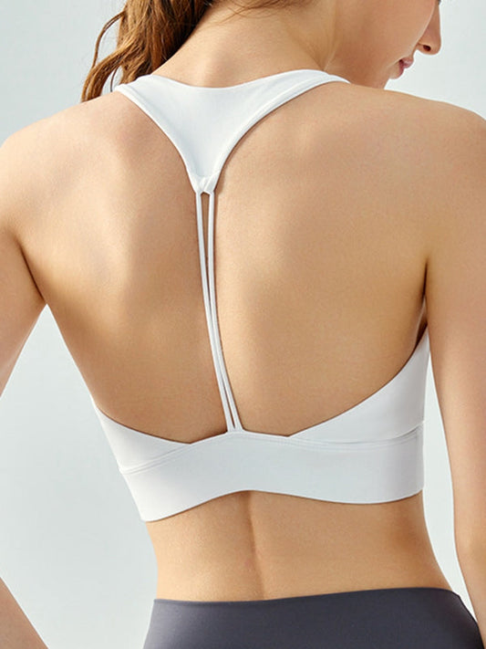 BUYCO Female V Collar Backless Sports Bras