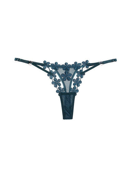 BUYCO Female Lace Flower T-back Panties