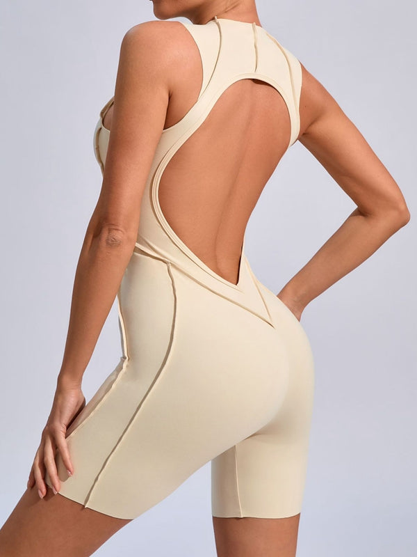 BUYCO Female Fitted Backless Quick-dry Romper