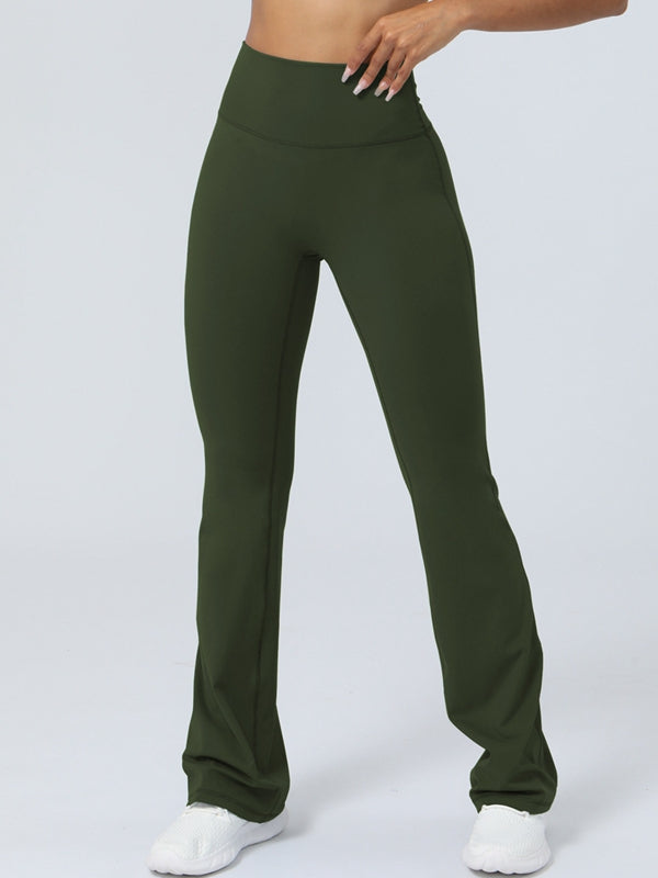 BUYCO Female Unique Hip Stripes Flare Leggings