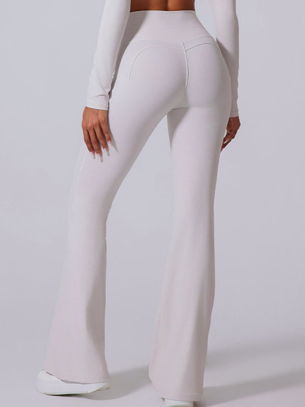 BUYCO Female Flare High-rise Hip-lift Yoga Leggings