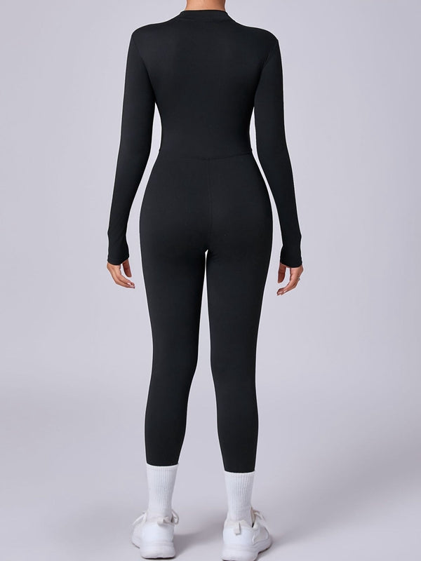 BUYCO Female Zipper with Chest Pads Jumpsuit