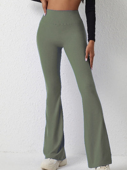 BUYCO Female Flare Ruched Back Pants