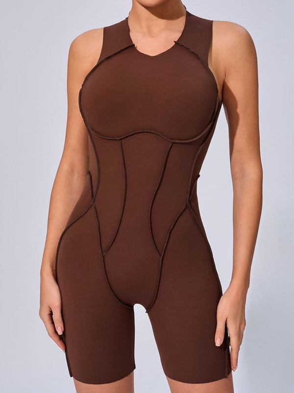 BUYCO Female Fitted Backless Quick-dry Romper