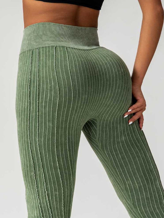 BUYCO Female Ribbed V Shape Waist Leggings