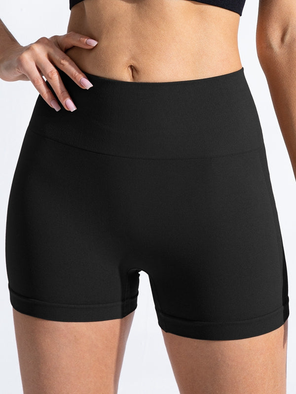 BUYCO Female Seamless Deep V Back Ruched Back Shorts