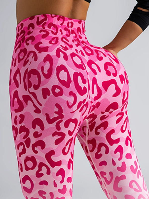 BUYCO Female Trendy Leopard Print Ombre Leggings