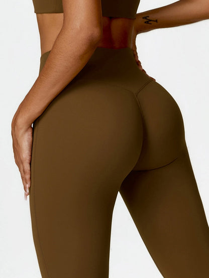 BUYCO Female Ruched Back Seamless Yoga Leggings
