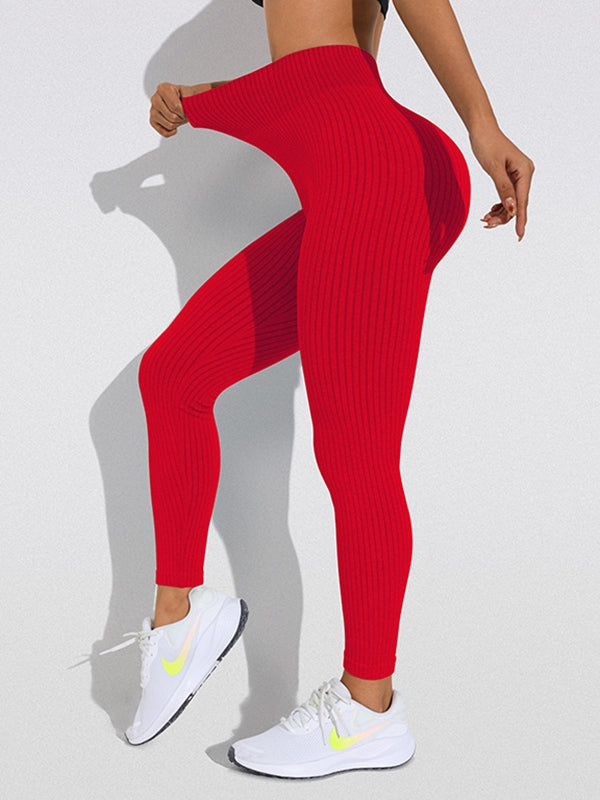 BUYCO Female Ribbed High-rise Leggings